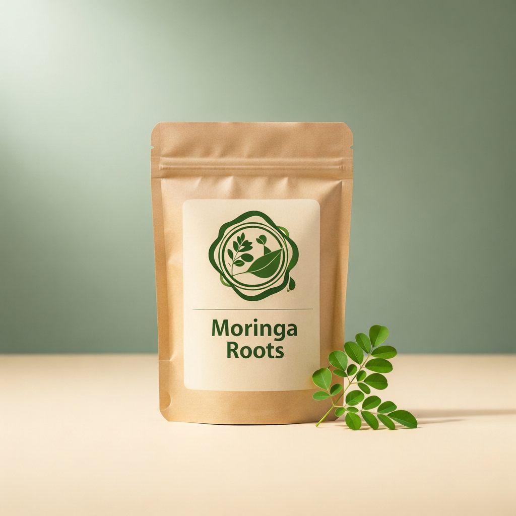 Moringa Roots Pure Leaf Powder pouch, front view